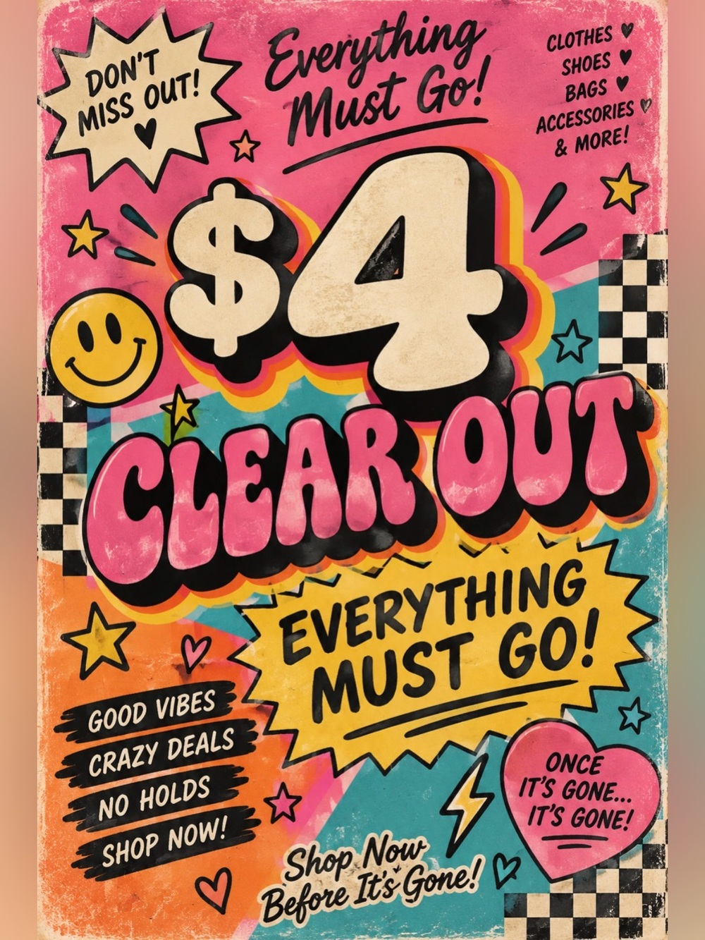 As shown on live - clear out sale